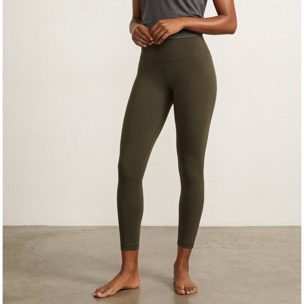 Lululemon Align High-Rise Pant 25" Size 8 Dark Olive / Army Green